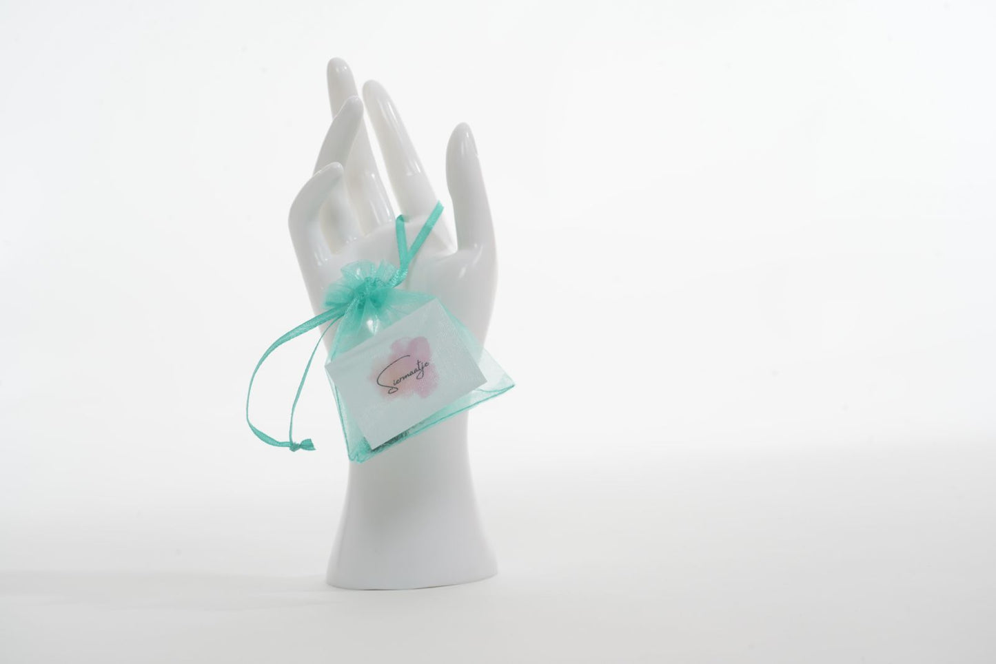 Siermaatje Zilver met Turquoise | Armband Hulpmiddel