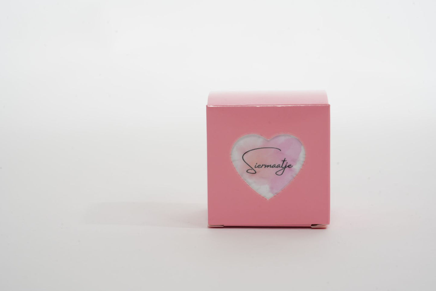 Siermaatje Zilver met Bordeaux rood | Armband Hulpmiddel