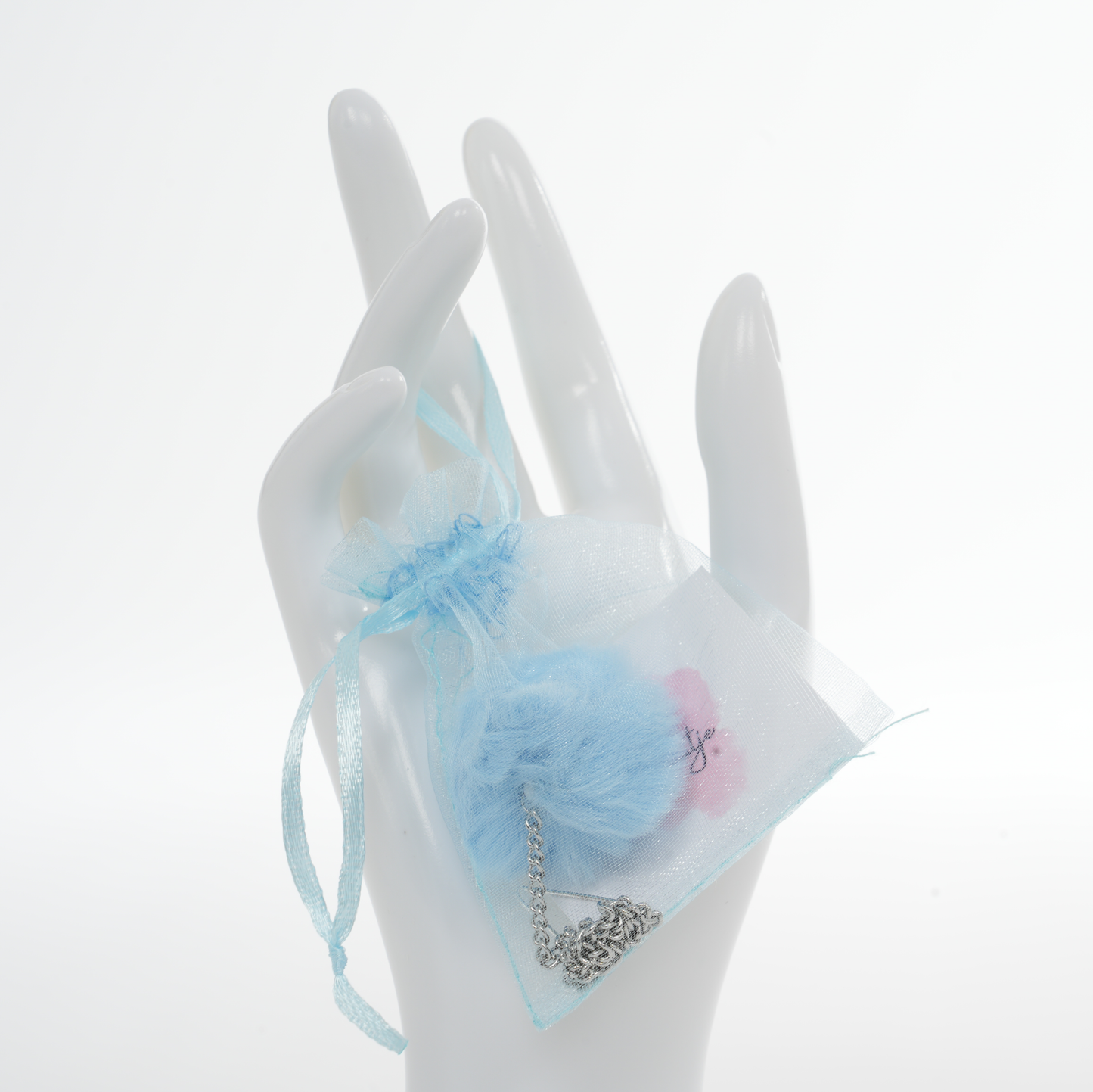 Siermaatje Zilver met Blauw | Armband Hulpmiddel