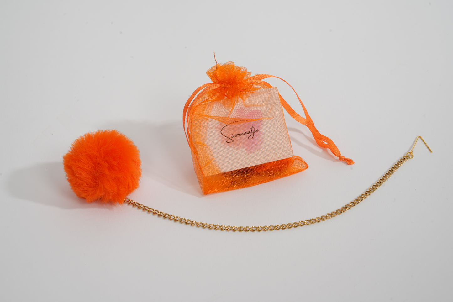 Siermaatje Goud met Oranje | Armband Hulpmiddel